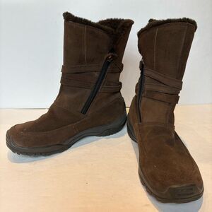 Columbia Women's Brown Suede Water Resistant Snow Boots Namara Size 8
